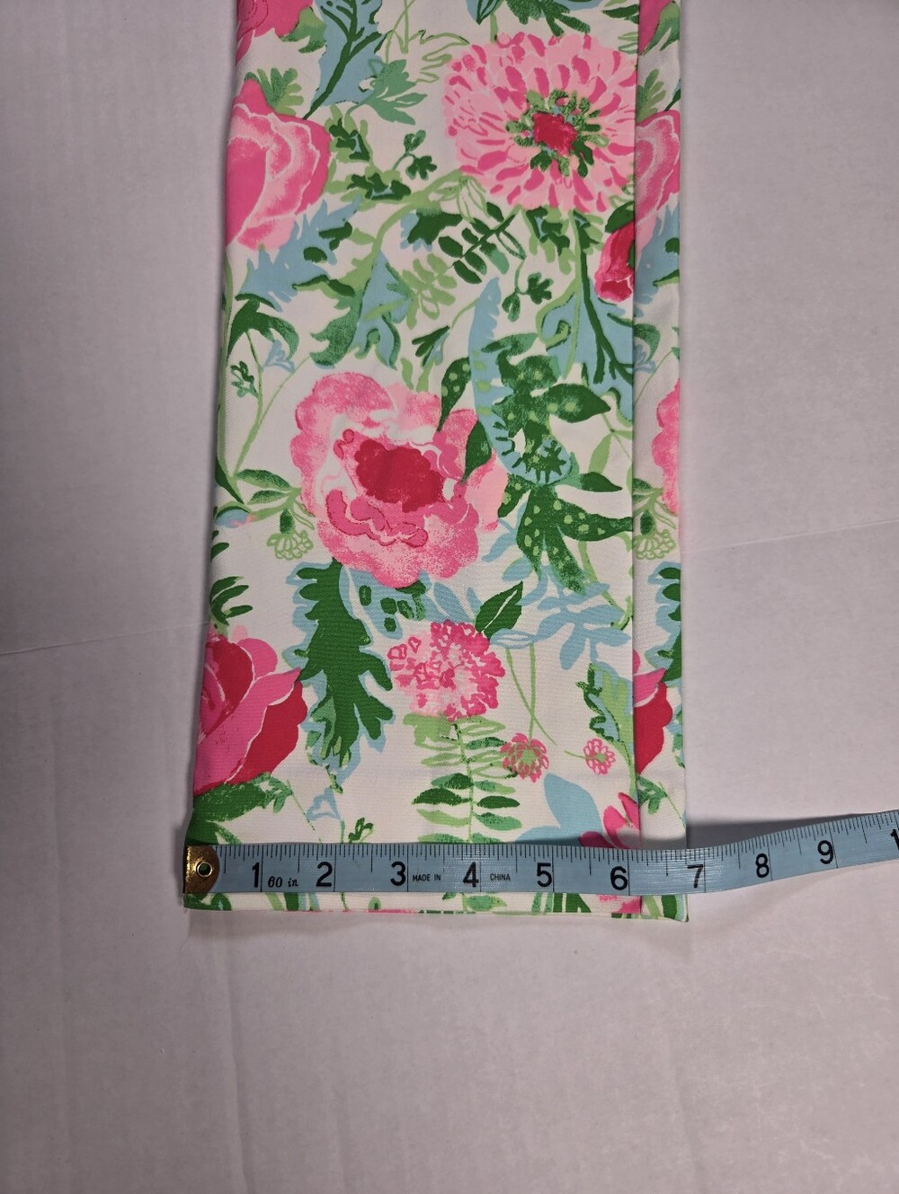 Lilly Pulitzer Womens 4 Ana High Rise Pant Multi Poppy Party Zip Pockets Charm - Picture 12 of 13
